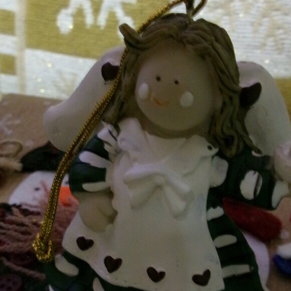 NWT Macy's Santa with Vintage Box of 5 Resin Ornaments - Picture 11 of 13